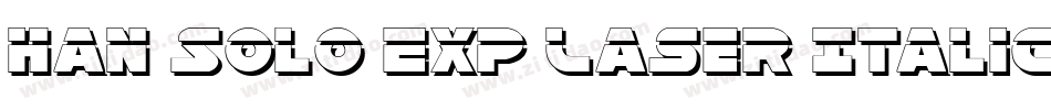 Han Solo Exp Laser Italic字体转换